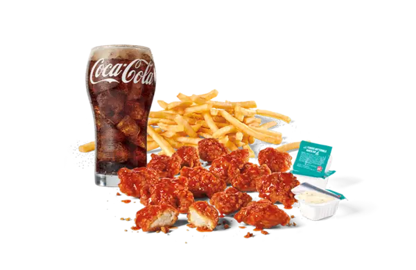 12PC honey Garlic Sriracha Crispy boneless Wings Combo