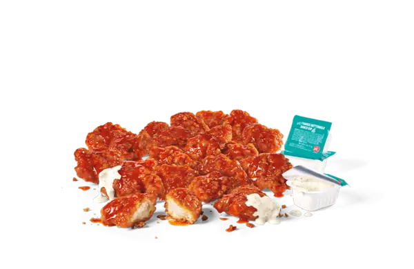 18PC honey Garlic Sriracha Crispy boneless Wings