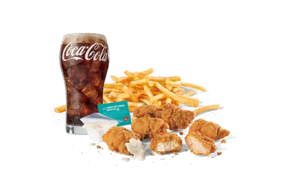 6PC Classic Crispy boneless Wings Combo