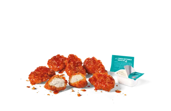 6PC honey Garlic Sriracha Crispy boneless Wings