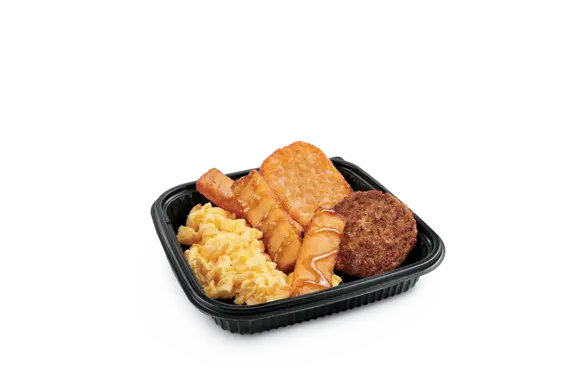 3PC Classic French Toast Sticks Platter W/Sausage