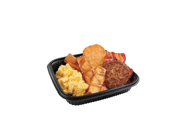 3PC Classic French Toast Sticks Platter W/ bacon & Sausage