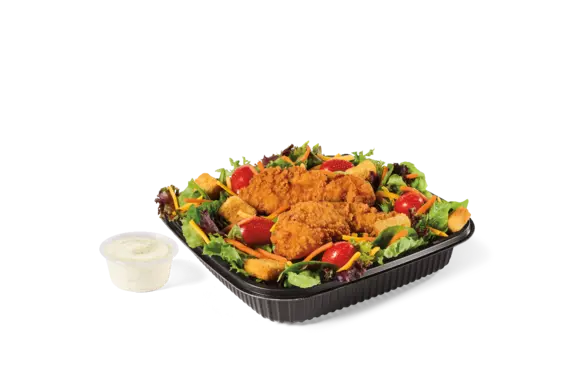 Garden Salad w/ Crispy Chicken